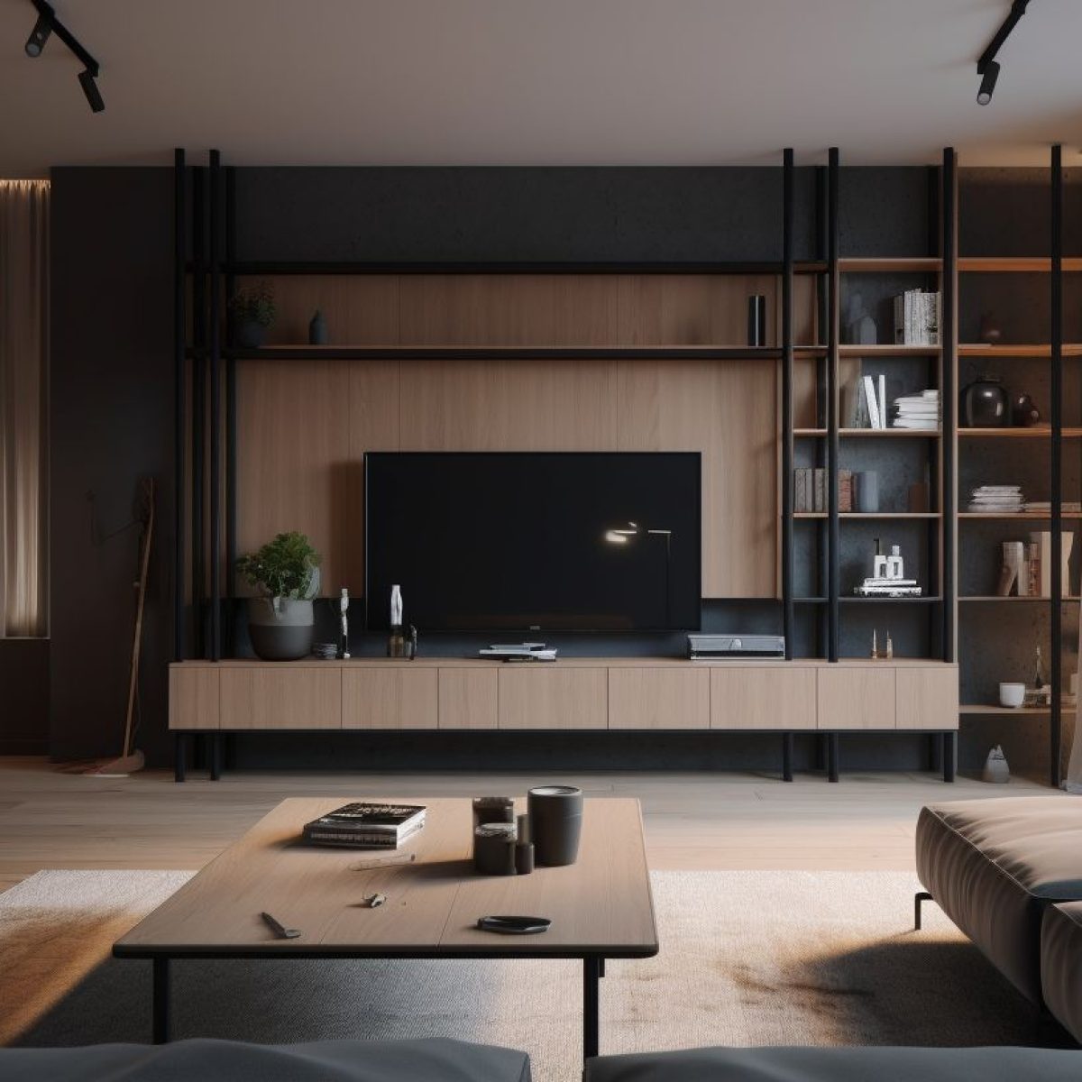 Rénovation appartement Saint-Étienne style industriel bois et métal